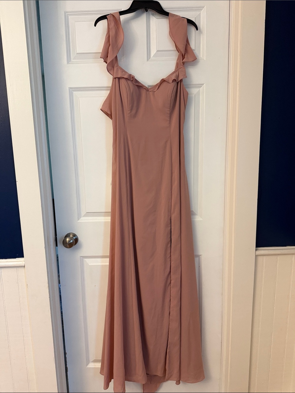 Azazie Dusty Rose Arela Full Length Dress